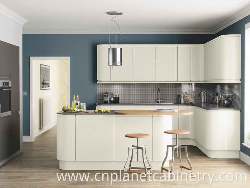 white modern simple design kitchen cabinet